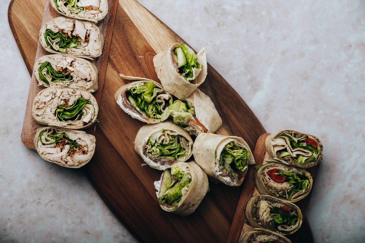 Plateau de wraps garnis, sandwicherie Le Repère à Froyennes
